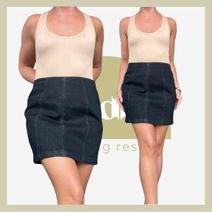 Wild Honey Black Mini Pencil Skirt